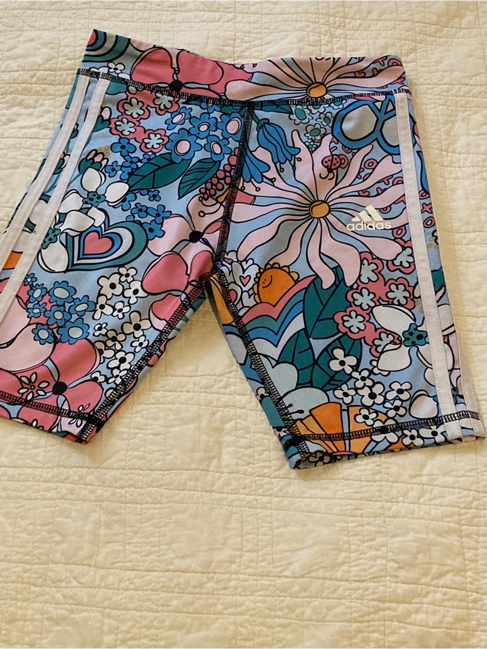 adidas Floral Pink Blue Green Shorts